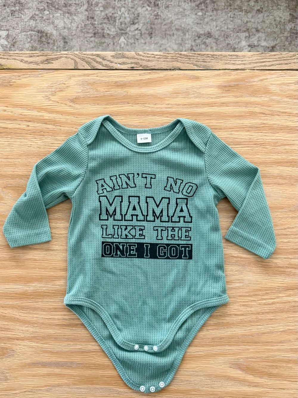 Onesies baby 9-12m green